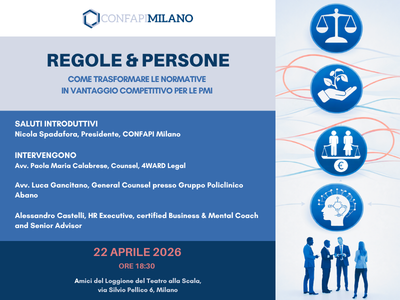 22 aprile 2026, ore 18:30, Milano: Ti aspettiamo all'evento 